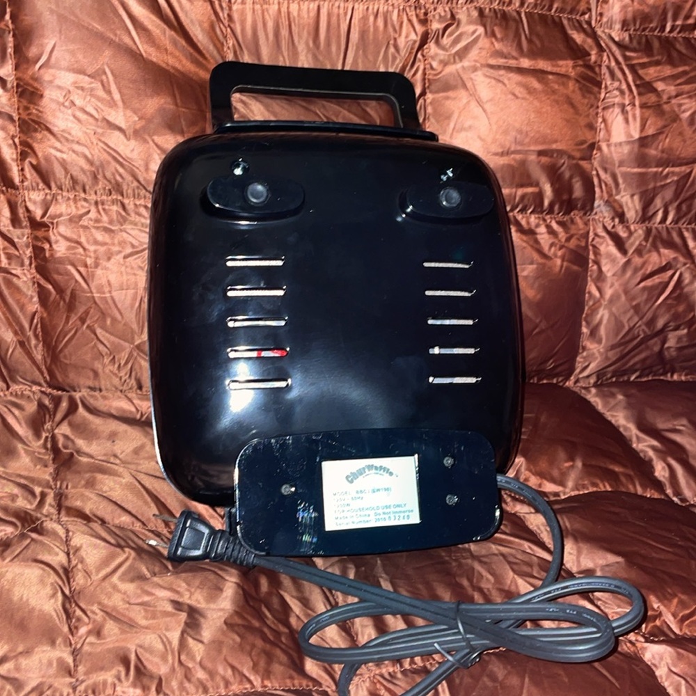 NWOT Black CHUR WAFFLE Maker - Picture 3 of 4